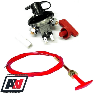 FIA Approved Competition Battery Cut Off Kill Master Switch With 1.5m Pull Cable