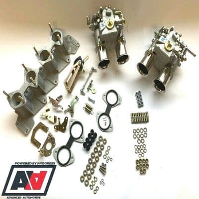 Ford 2.0 Zetec Inlet Manifold & Twin Weber 45 DCOE Carburettors