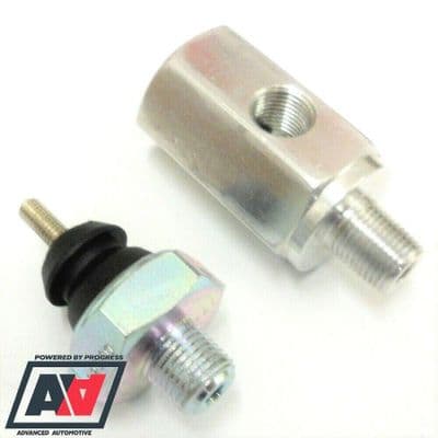 Ford Oil Pressure Gauge Adaptor T Piece & Switch 1/8NPT x 1/8NPT x 1/8NPT