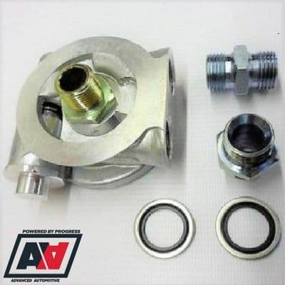 Ford X/Flow Mocal Oil Cooler Sandwich Plate 80 Deg Stat With 1/2BSP Adaptors