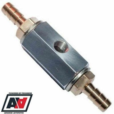 Fuel Gauge Adaptor 10mm Push On Hose To 1/8 BSP Gauge Sensor Thread