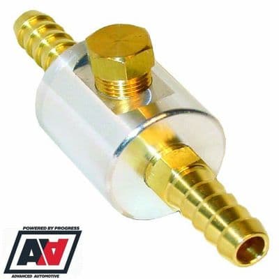 Fuel Gauge Adaptor 8mm Hose Tails And Plug CNC Billet Aluminium 1/8 NPTF