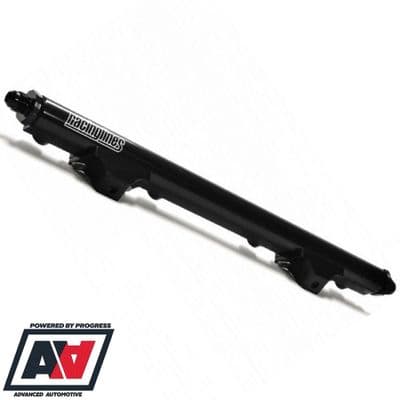 Fuel Rail Kit Ford Cosworth YB 2WD 6061 Aluminium Anodised Black AN6