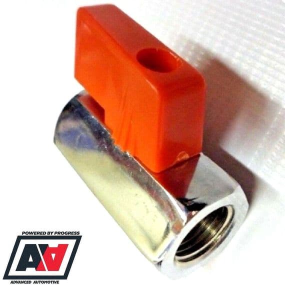 Fuel Tap Steel Body With 1/4BSP Female Ports Teflon Seal | Advanced Automotive
