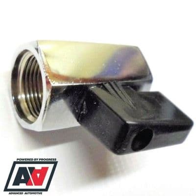 Fuel Tap Steel Body With 3/8BSP Female Ports Teflon Seal