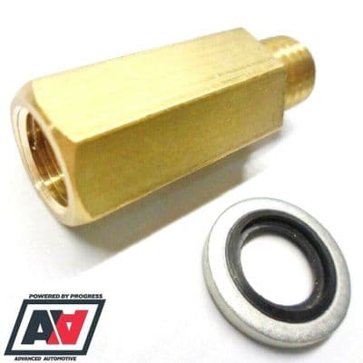 Gauge Sensor Sender Unit Adaptor Male Brass M10 x 1.5  x 1/8 NPT Female