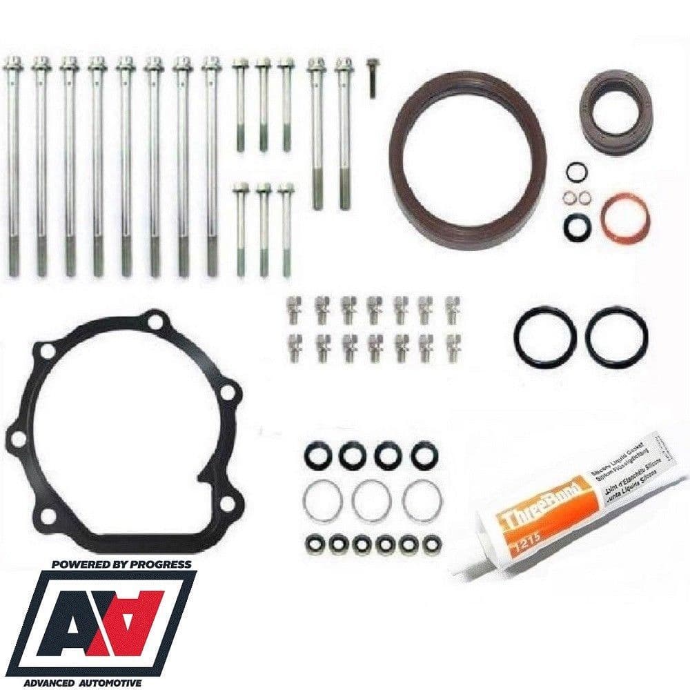 Genuine Subaru EJ20 EJ22 EJ25 Engine Block Gasket & Bolt Kit Threebond