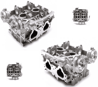 Genuine Subaru New Large Port Cylinder Heads Impreza Spec C JDM STi AVCS EJ20 2.1 2.3