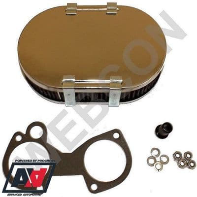 Genuine Weber 40 45 DCOE Carburettor Chrome Air Filter Kit 45mm Height AFB300