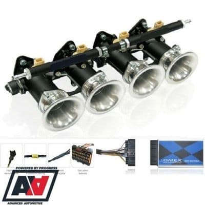 Jenvey Throttle Bodies & Omex 600 ECU Ford Zetec 1.8 2.0 Black Top Engine