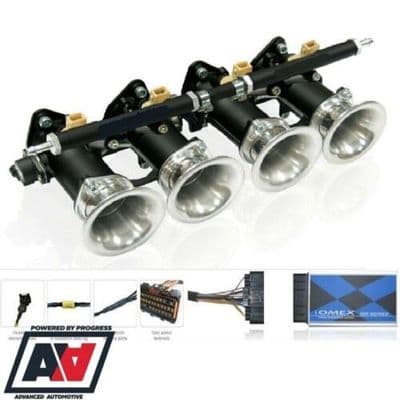 Jenvey Throttle Bodies Omex 600 ECU Kit Ford Zetec 1.8 2.0 Silver Top Engine