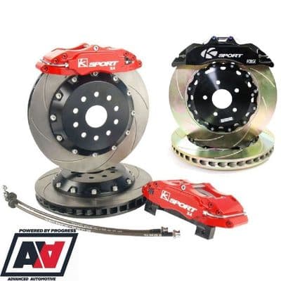 K-Sport Front Brake Kit 6 Pot 304mm Discs Mitsubishi EVO V1-V3 92-96