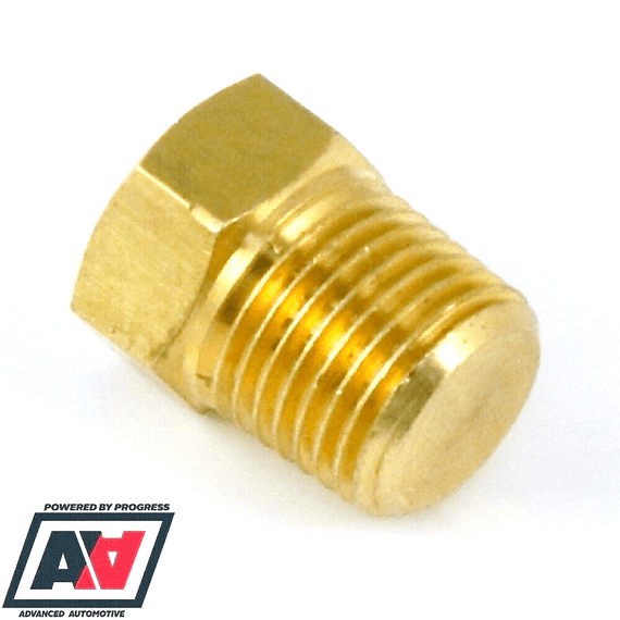 LMA 1/8 NPT Brass Male Blanking Plug Fuel Oil Air Advanced Automotive