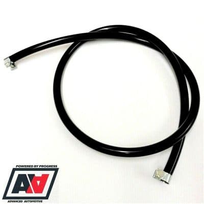 LMA Black Silicone 6mm ID x 1 Metre Thick Wall Vacuum Air Hose With Clips