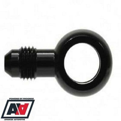 M12 Metric 12mm Bore Banjo - AN-4 JIC (7/16-20 UNF) Hose Fitting Adapter