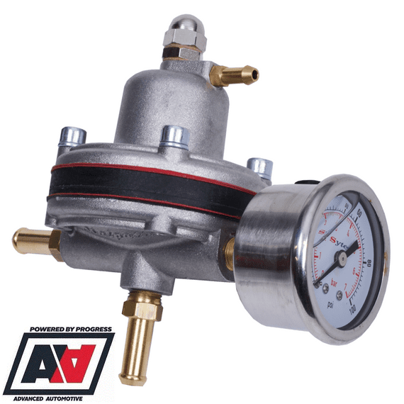 Malpassi 384 Rising Rate Fuel Pressure Regulator 11.7 With Gauge