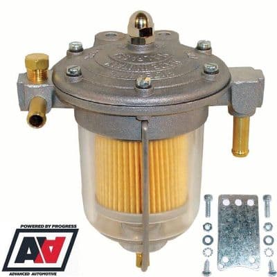 Malpassi Filter King Fuel Pressure Regulator 85mm Transparent Bowl