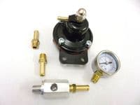 Malpassi Fuel Pressure Regulator & Gauge Injection To Carburettor Conv 8mm | Advanced Automotive