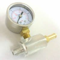 Malpassi Fuel Pressure Regulator & Gauge Injection To Carburettor Conv 8mm | Advanced Automotive