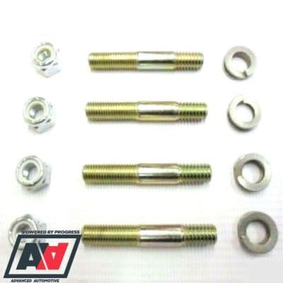 Manifold Studs Plated Lock Nuts Thackery Washers x 4 Weber DCOE Dellorto DHLA
