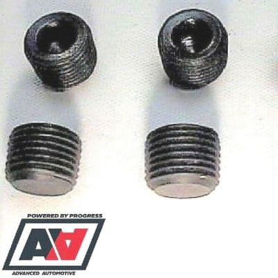 Mocal 1/8 NPTF Steel 3/16 Socket Head Plugs x 4