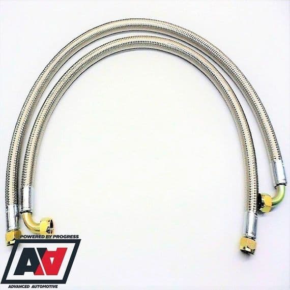 Mocal Oil Cooler 49 inch Braided Line Kit 1/2 BSP Fittings Ready To Fit | Advanced Automotive