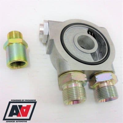 Mocal Oil Cooler Hi Flow Sandwich Plate With 80 deg Thermostat 3/4 BSP Adaptors