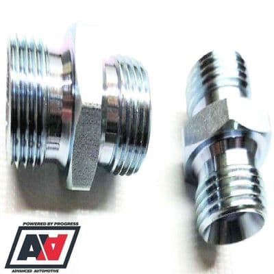 OIL COOLER HOSE PIPE FITTINGS - 1/2 BSP x 5/8 BSP Male Male Steel Adaptors