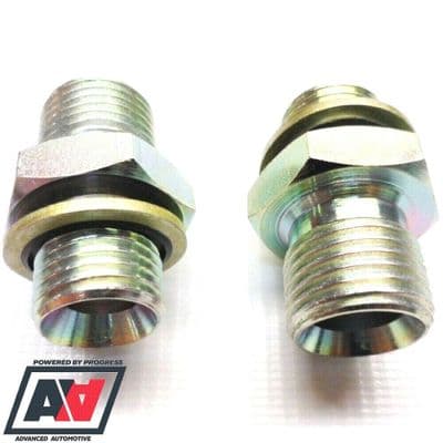 OIL COOLER PIPE HOSE FITTINGS - 1/2 BSP x M22 Steel Adaptors Sandwich Plates Etc