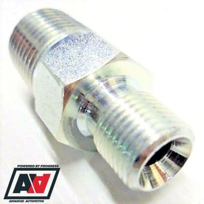 Oil Fuel Air Pipe Hose Line Adaptor 1/4NPT TO 1/8BSP Cone Concave Seat