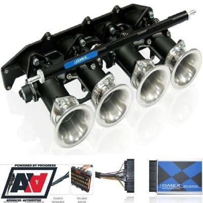 Omex Throttle Bodies & ECU Kit - Ford Focus Zetec Black Top 1.8 2.0 16v OMTBKIT000103L