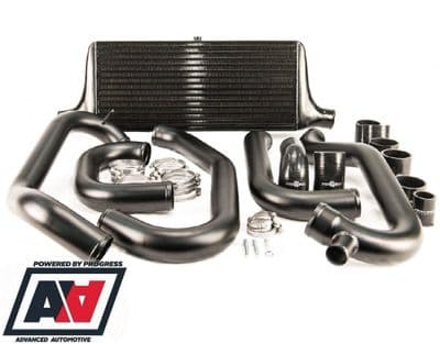 Process West Black Front Mount Intercooler Kit - GC8 97-00