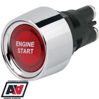 Push Button Red LED Illuminated Starter Switch Engine Start 50amp 12v