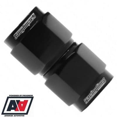 Racinglines AN8 To AN8 Swivel Female Coupler Adaptor Fitting Polished Black