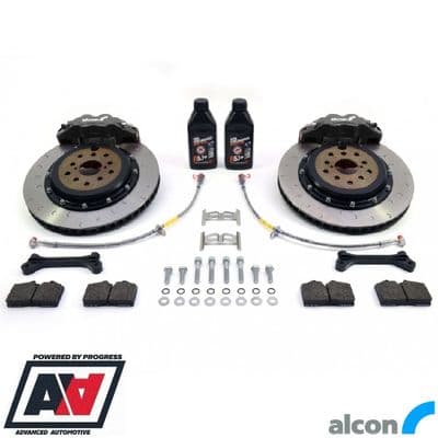 RCM / ALCON 4 Pot Rear Brake Kit Black 343mm RCM2936