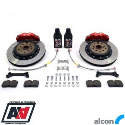 RCM / ALCON 4 Pot Rear Brake Kit Red 343mm RCM2939