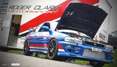 RCM Subaru Impreza Side Decal Kit - Red / White RCM2102