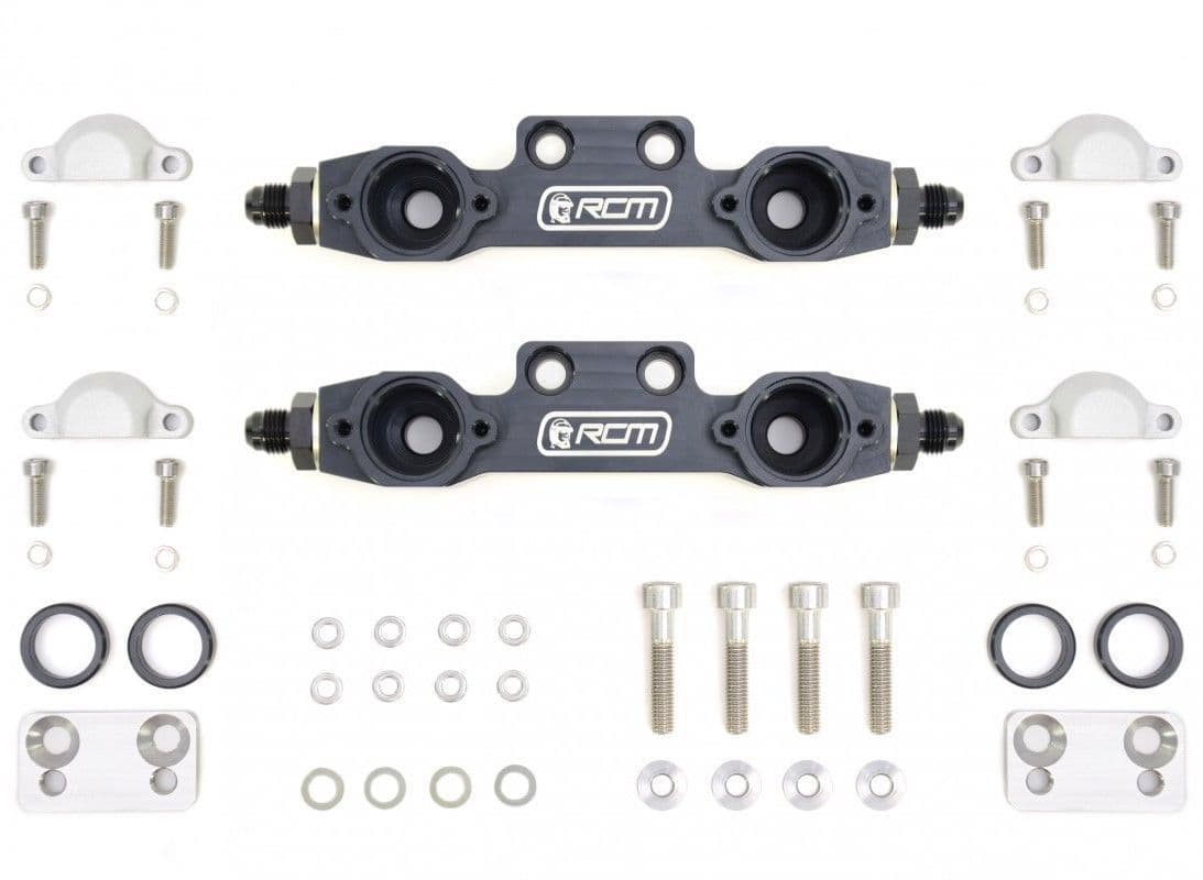 RCM Subaru Impreza Side Feed Parallel Billet Fuel Rail Pair V1 - V2 ...