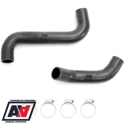 Samco Top & Bottom Gloss Black Radiator Hose Kit Subaru Impreza STi WRX STI 01-07