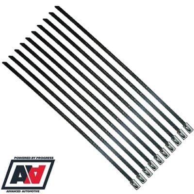 Stainless Steel Exhaust Wrap Ties 14 Inch Length Pack Of 10