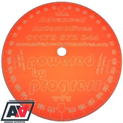 Subaru Engine Timing Degree Disc Wheel Red Anodised Aluminium