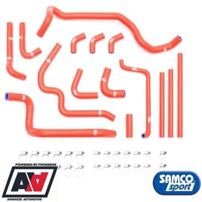 Subaru Impreza 92-96 STI WRX Silicone Coolant Hose Kit Red Samco