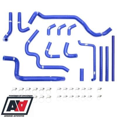 Subaru Impreza 92-96 STi WRX Silicone Hose Coolant Kit Blue Samco