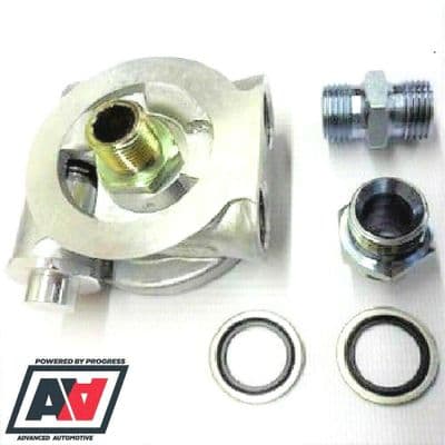 Subaru Impreza Mocal Oil Cooler Sandwich Plate 80 Deg Stat With 1/2 BSP Adaptors