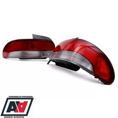 Subaru Impreza STi JDM Red - Clear Rear Lamps