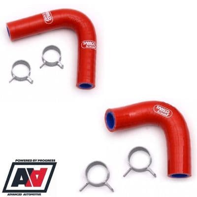 Subaru Impreza Water Pump Hoses P1 WRX STi All Years RCM Samco Red