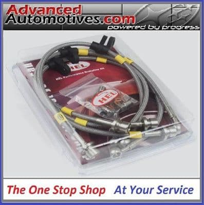 Subaru Impreza WRX STi Hel Stainless Braided Brake Line Kit 01-07