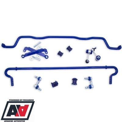 SuperPro Front & Rear Anti-Roll Bars With Links Upgrade Kit Subaru Impreza WRX Saloon & Hatch