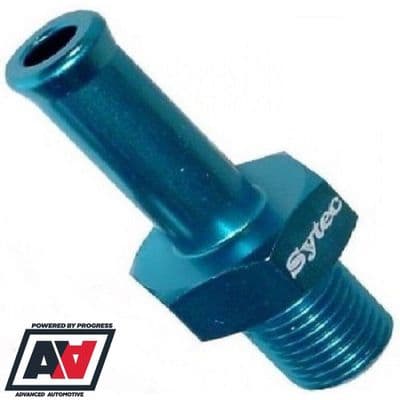 Sytec Blue Alloy Fuel Union M10 x 1.0 For 8mm Hose