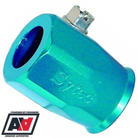 Sytec Braided Fuel Hose Jubilee Clip Clamp Finisher Blue Size 17.0mm OD -8 | Advanced Automotive